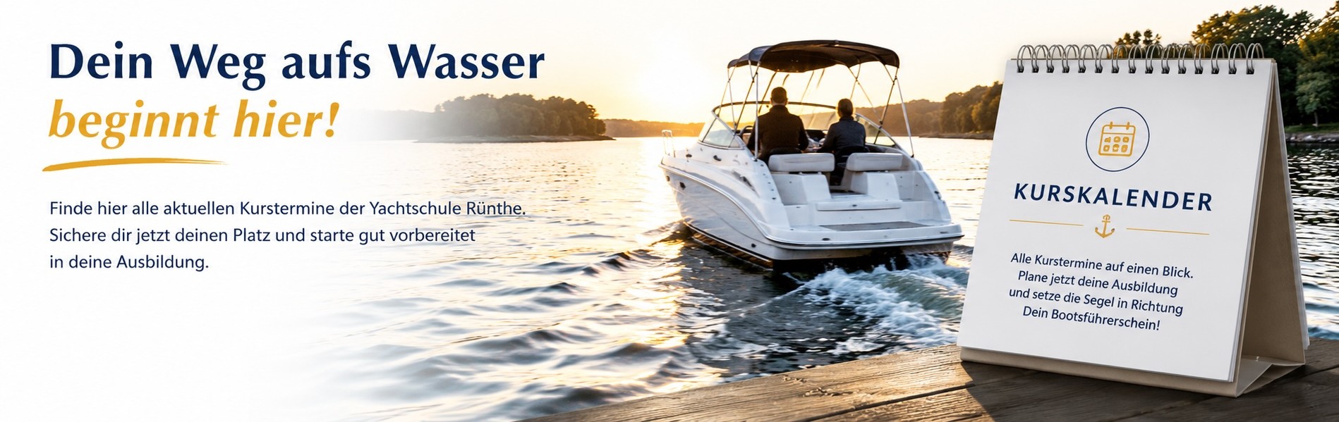 Kurskalender 2026 – Alle Termine auf einen Blick | Yachtschule Rünthe